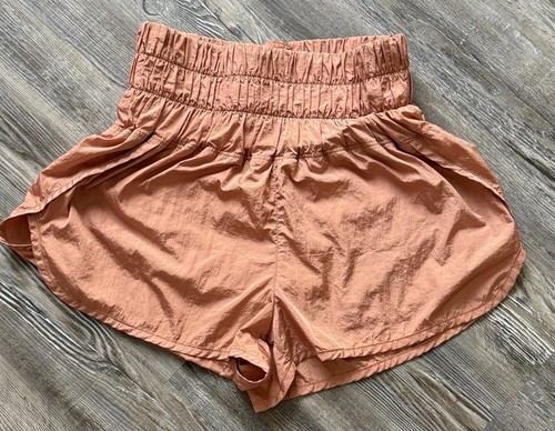 FP Movement by Free People Women's Peachy Pink Elastic Waist Pull On Shorts S - Picture 3 of 17