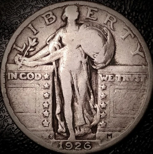 1926 S Standing Liberty Quarter - Choice Fine - 25C