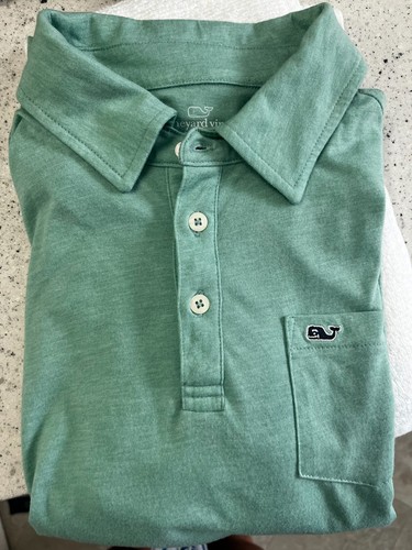 Vineyard Vines Polo Boys Sz XL (18)  Soft Green  - Picture 3 of 3