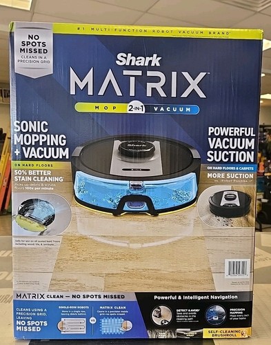 Shark Matrix 2-in-1 Robot Vacuum and Mop Home Mapping Wifi Alexa & Google New