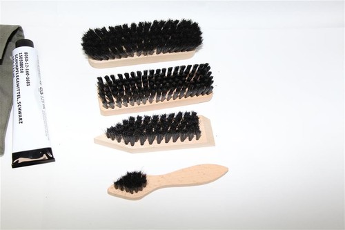 Bundeswehr Schuhputz Bürsten Set Schuh Schuhputzset Schuhlöffel Bürste 6 tlg - Bild 4 von 4