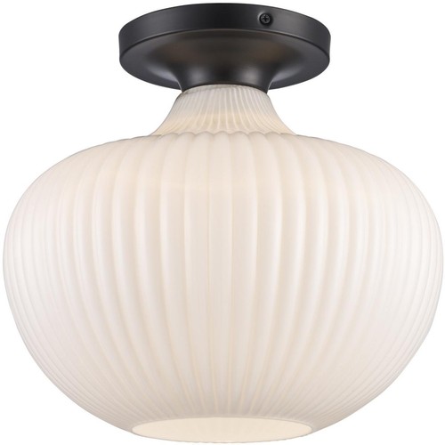 Trans Globe Lighting 16180-BK Aristo Semi-Flush Mount Black - Bild 5 von 5