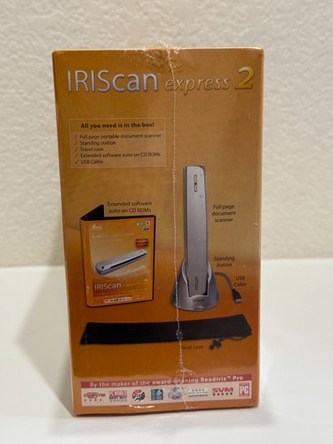 IRISCAN EXPRESS 2 PHOTO DOCUMENT PORTABLE USB SCANNER NIB - Picture 10 of 11