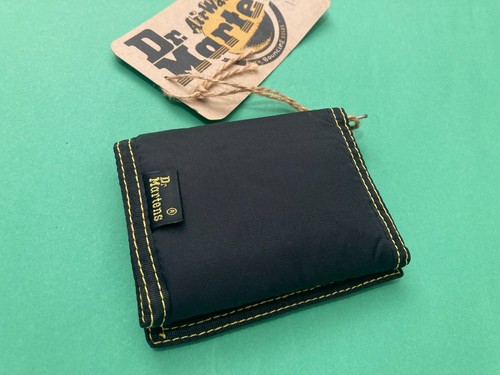 VINTAGE RARE DR. MARTENS AIR WAIR WALLET NEW LIKE A BOMBER JACKET BLACK/YELLOW - Picture 5 of 6