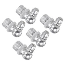 5pcs Nickel-Plated Iron 90 Degree Grease Fitting Caps for Car G1/8 19mm Length