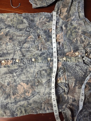 Vintage Trail Crest Journey Size Large Camo Button Down Long sleeve Superfluage - Picture 6 of 8