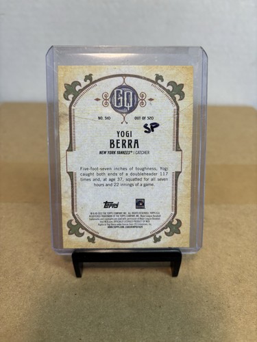 Yogi Berra *SP* 2022 Topps Gypsy Queen impresión corta #310 New York Yankees MLB - Imagen 2 de 2