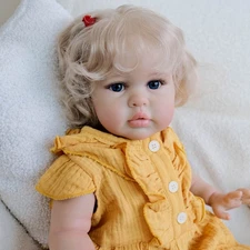 Reborn Baby Dolls 24in Lifelike Chubby Newborn Cute Soft Body Poseable Toy Gifts