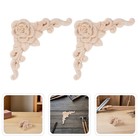 12 Stück Holzapplikationen: Dekorative, unbehandelte Holzapplikation, DIY,