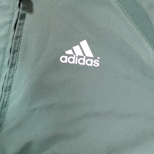 Adidas Shirt Mens Medium Green Blade Collar Half Zip Pullover Athletic Golf Top - Picture 3 of 13