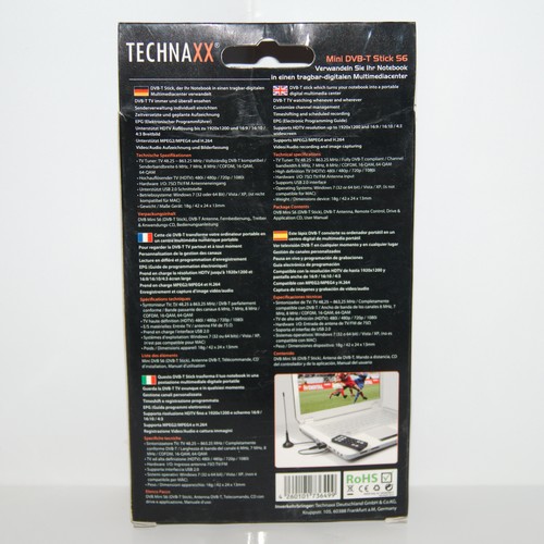 Technaxx Mini DVB-T Stick S6 - odbiornik USB DVB-T z anteną - Zdjęcie 2 z 2