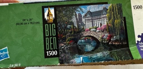 Rompecabezas Hasbro Big Ben 2009 MB 1500 piezas Bob Pejman primavera en Nueva York - Imagen 2 de 4