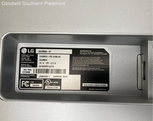LG 34UM94 35" LCD Monitor (No Stand) - Tested - Picture 7 of 9