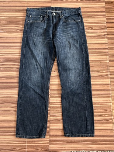 Mens Levis 505 Regular Fit Straight Leg Jeans Size 34x30 Blue Denim