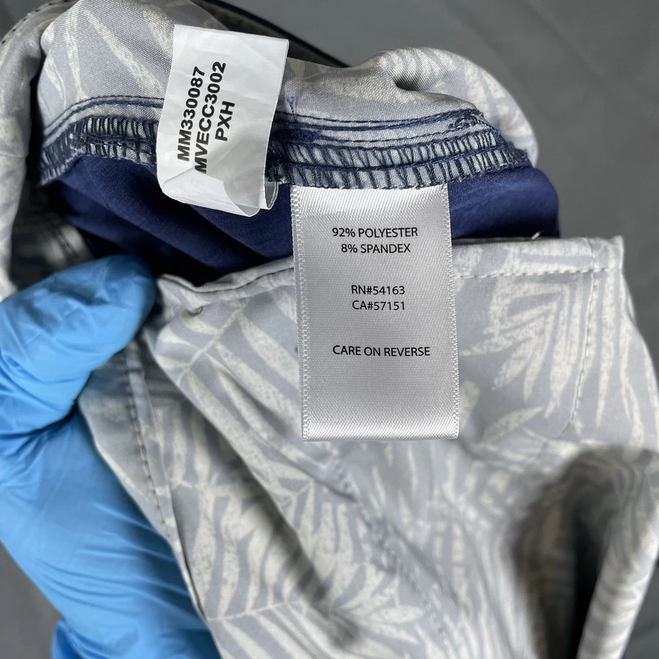 Pantalones Cortos Chinos Margaritaville Para Hombre Talla 42 Azul Marino Elastizados Playa Golf Preppy Foto 3 de 4