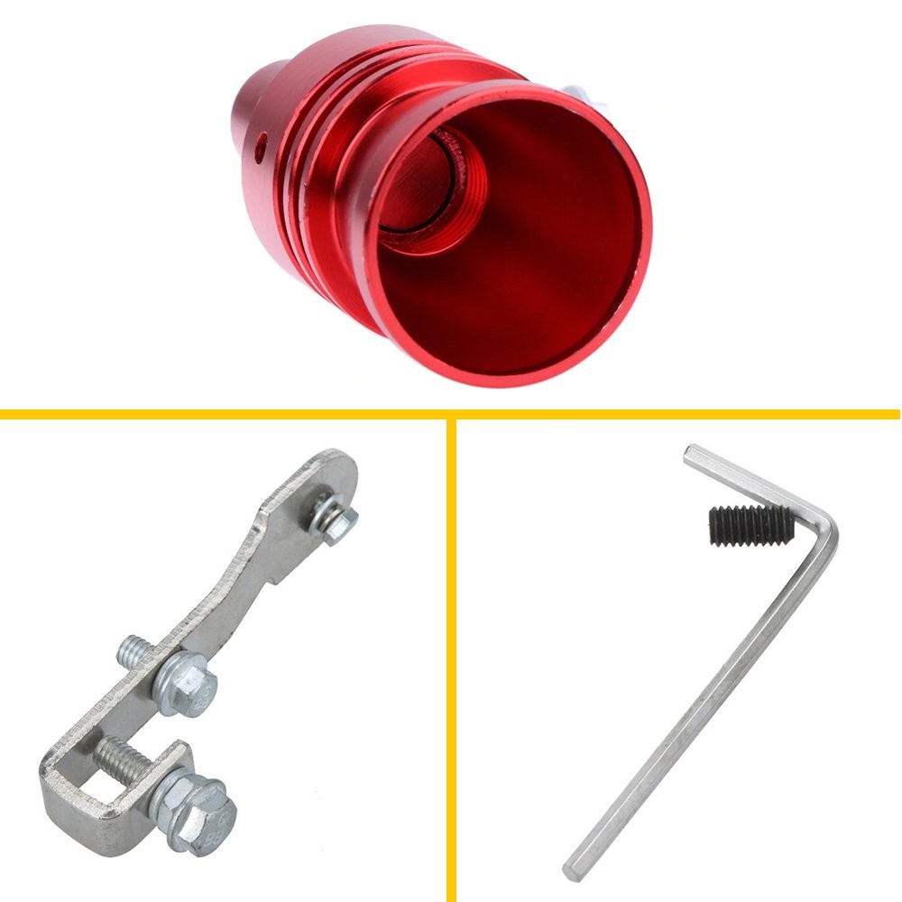 Auto Accessories BlowOff Valve Noise Sound Turbo Whistle Simulator Tip Muffler V