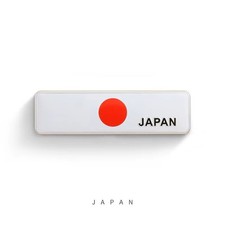 Nippon Japan Japanese Flag 3d Metal Aluminum Emblem Decal Sticker Badge Hinomaru