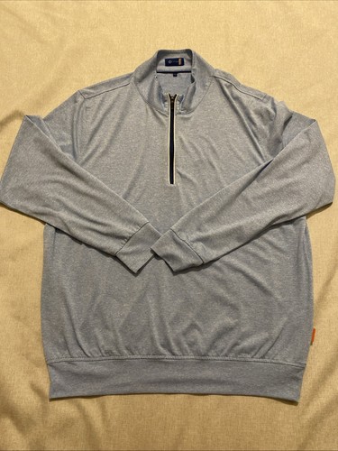 Stitch Shirt Mens Sz L Blue 1/4 Zip Pullover Long Sleeve Performance - Picture 2 of 8