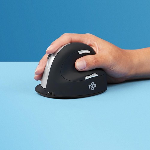 8719274490470 R-Go Mouse HE ergonomic right-hand Bluetooth black/silver retail N - Picture 5 of 5