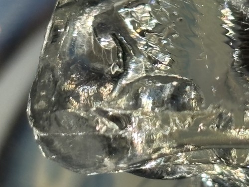 Jefferson Glass Clear w/ Opalescent Trim Swag with Bracket Covered Butter VGUC - Picture 12 of 16