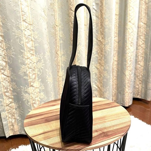 Yves Saint Laurent Schultertasche Cassandra Logo Schwarz Nylon Gebraucht Selten - Bild 6 von 10