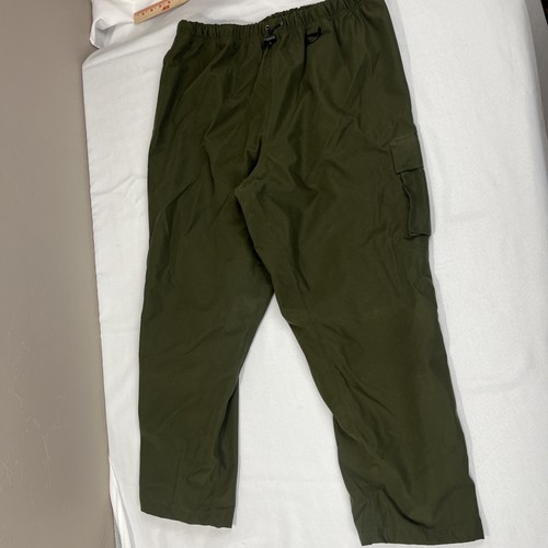 Field & Stream Nylon Lined Travel Pants XL Green Ankle Zip Repel Wind Rain - Picture 8 of 10