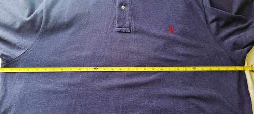 Ralph Lauren Polo Shirt Men's 3XB BLUE Classic Fit Short Sleeve Red Pony - Picture 7 of 8