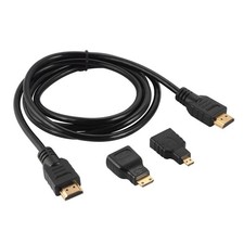 1.5m HDMI to HDMI / Mini Hdmi / Micro HDMI Adapter HD Cable Kit for Computer TV