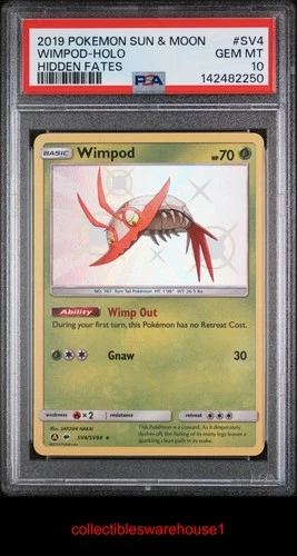 Pokemon Hidden Fates Wimpod SV4 PSA 10