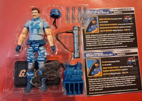 G.I. Joe 50th Anniversary BAZOOKA complete w/File Cards from Sneak Attack 3-pack