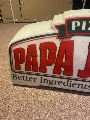 Topper de letrero magnético para conductor de pizza de Papa John's sin probar como está - Imagen 6 de 14