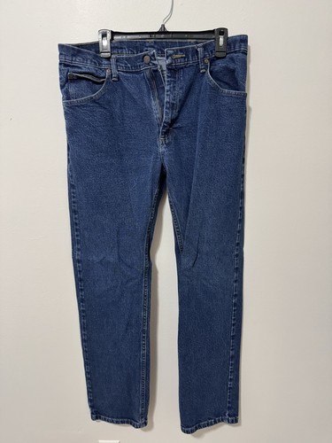 Lee Jeans Men's 34x32 Blue Regular Fit Straight Leg Denim Pants