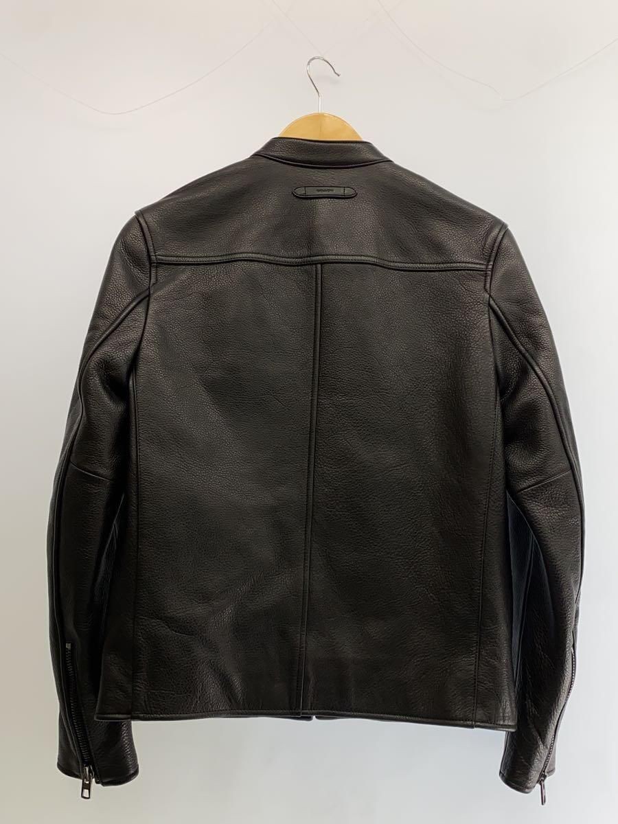 Black Cow Leather Jacket for Single Rider XS - COACH F86594