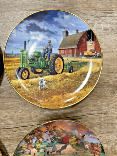 Life on the Farm Charles Freitag Danbury Mint John Deere Plates Complete Set 8 - Picture 7 of 10