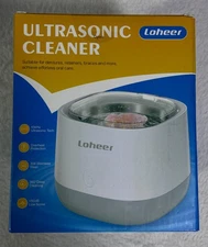 New Ultrasonic Retainer Cleaner 45KHz Portable Dental & Jewelry Cleaner Loheer
