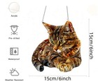 cat suncatcher window ornament 2D Flat ACRYLIC 6 inch FREE Shipping
