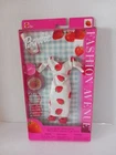 2002 Vintage Mattel Barbie Fashion Avenue Strawberry Dress Lip Gloss Shoes Purse