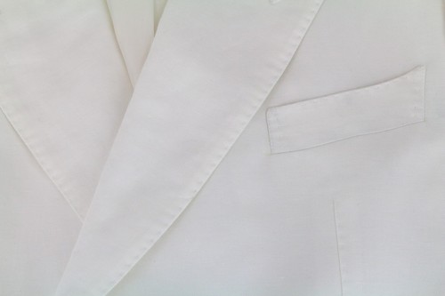 SUITSUPPLY La Spalla Men's Blazer UK34R Off-White Linen Cotton Double-Breasted - Picture 8 of 8