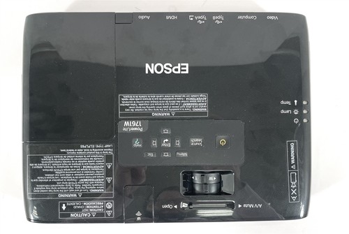 Epson PowerLite 1761W H478A 1080p Projector w/ WiFi *Under 150 Hours See Desc* - Picture 3 of 9