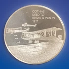 Sterling Silver Round Franklin Mint History of Flight 37.67 gram (1.12 ozt .999)