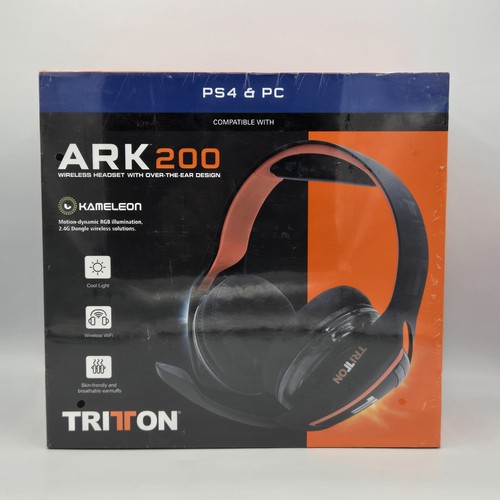 NUEVO Tritton ARK200 Dynamic Range PS4 PC Auriculares Vocal Mejorados Inalámbricos - Imagen 1 de 5