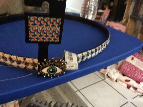 KURT GEIGER LONDON METALLIC EVIL EYE Multicolored Belt Sm/Med.๐๏ธ๐ - Picture 5 of 20