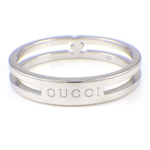 GUCCI Ring Infiniti Japan Limited Edition Knot Motif 750(18K) White Gold #15 US7 - Picture 3 of 9