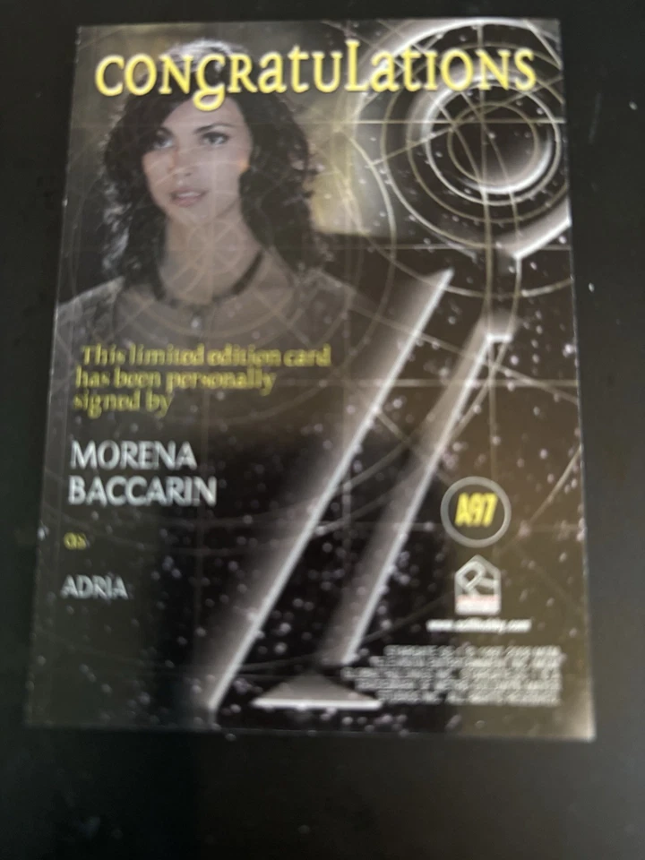 Stargate SG-1 Season 10 Autograph Auto Card A97 Morena Baccarin as Adria - Image 2 of 2
