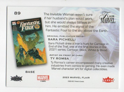 2023 Fleer Marvel Flair Choose Your Card/s - Picture 103 of 105