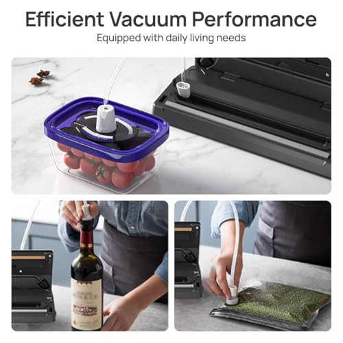 Vacuum Sealer Machine,Precision Food Vacuum Sealer Machine with 2 Vacuum Bag - Picture 6 of 7
