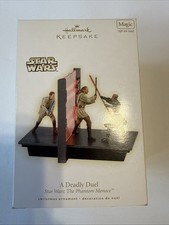 Hallmark Star Wars A DEADLY DUEL The Phantom Menace Keepsake Ornament 2009 NIB b