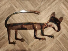 Steel Cut-Metal SW Native American Heiroglyphic Wild Cat Wall Art Fangs Claws