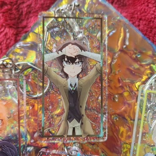 ☆Bungo Stray Dogs 4 Charm Set Dazai Chuuya Akutagawa Atsushi Keychain Anime BSD - Picture 7 of 10
