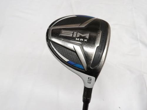 Used TaylorMade SIM Max 18* 5 Fairway Wood 5W Fujikura Ventus Regular flex +HC